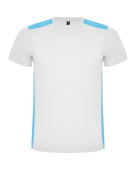 Tricou Detroit s/s white/turquoise