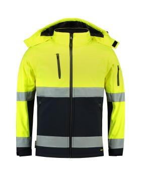 Jachetă softshell unisex Bi-color EN ISO 20471 Softshell